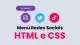 Menu de Redes Sociais com efeito balão em HTML e CSS